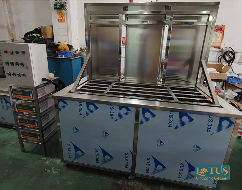 Bể làm sạch sóng siêu âm lotus với công suất siêu âm 12000W, tần số siêu âm 40kHz